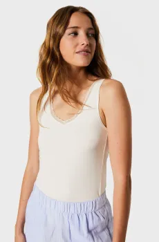 Женская белая майка WARM ME UP Белый S Etam 6535983