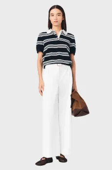 Женские белые брюки Белый 38 MAJE MFPPA00808_White