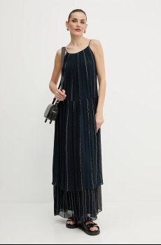 Платье с примесью шелка BOSS