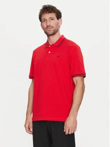 Bugatti Поло 8150 55001A Червоний Slim Fit Bugatti Поло 8150 55001A Червоний Slim Fit