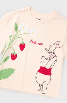 Бавовняна футболка з принтом Winnie the Pooh - різнобарвний