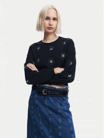 Desigual Світшот Joya 24WWSK32 Чорний Regular Fit Desigual Світшот Joya 24WWSK32 Чорний Regular Fit