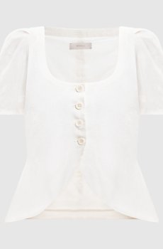 Белый топ Audrey из льна