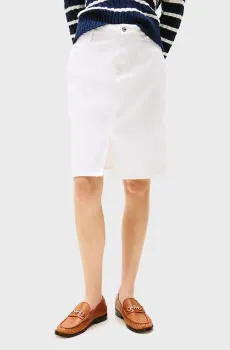 Женская белая джинсовая юбка KNEE STRAIGHT Белый 32 Tommy Hilfiger WW0WW44391