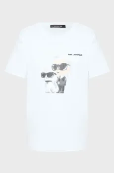 Женская белая футболка Белый XS Karl Lagerfeld A3W17077