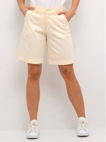 Kaffe Шорти з тканини Lea 10505457 Білий Regular Fit Kaffe Шорти з тканини Lea 10505457 Білий Regular Fit