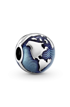 Намистина "Синій глобус"