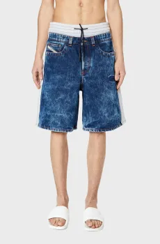 Мужские синие джинсовые шорты D-BYXO Синий 31 Diesel A09659 0EMAW