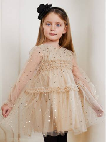 Abel & Lula Елегантне плаття 5533 Бежевий Regular Fit Abel & Lula Елегантне плаття 5533 Бежевий Regular Fit