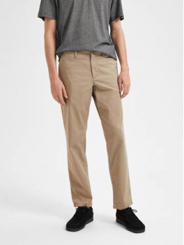 Selected Homme Штани з тканини New 16087665 Бежевий Regular Fit Selected Homme Штани з тканини New 16087665 Бежевий Regular Fit