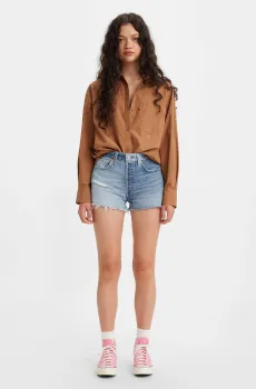 Женские голубые джинсовые шорты 501® Голубой 30 Levi’s® A5314;0000