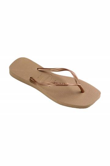 Вьетнамки Havaianas SQUARE LOGO METALLIC женские цвет золотой на плоском ходу 4148257.5282 Вьетнамки Havaianas SQUARE LOGO METALLIC женские цвет золотой на плоском ходу 4148257.5282