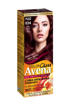Cтойкая крем-краска для волос Acme Color Avena Gloss Color 034 Дикая вишня, 133 мл