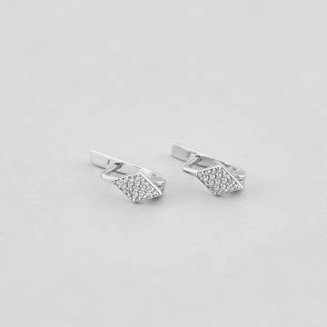 Серебряные серьги Minimal МН-2 с Серебряные серьги Minimal МН-2 с