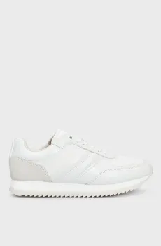 Женские белые кожаные кроссовки RUNNER LACE UP Белый 38 Calvin Klein HW0HW02102