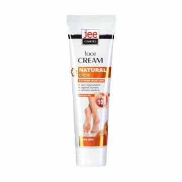 Экстремально увлажняющий крем для ног Jee Cosmetics Extreme Moisture Foot Cream с персиковым маслом, 100 мл Экстремально увлажняющий крем для ног Jee Cosmetics Extreme Moisture Foot Cream с персиковым маслом, 100 мл