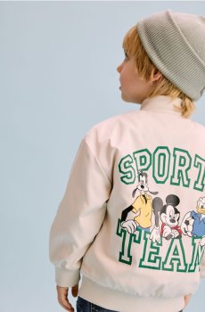 Reserved - Куртка Mickey Mouse - бежевий - 237IM-80X