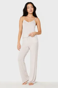 Женские бежевые брюки в полоску MOLLY STRIPE Бежевый M Etam 6547513