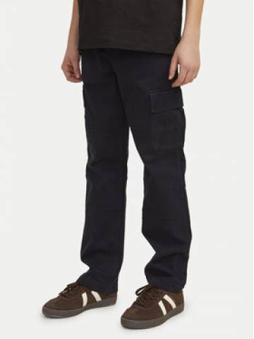 Jack&Jones Junior Штани з тканини Kane 12261033 Чорний Loose Fit Jack&Jones Junior Штани з тканини Kane 12261033 Чорний Loose Fit