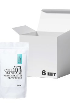 Набор для тела Hillary Anti-Cellulite Pro Cooling Effect Курс охлаждающих антицеллюлитных обертываний, 6 шт