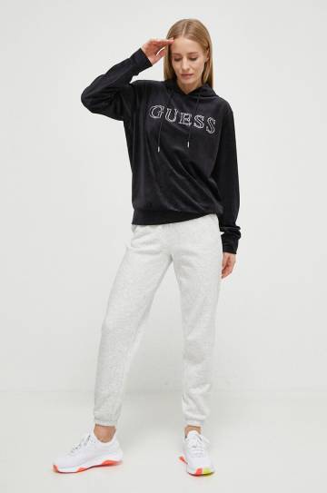 Кофта Guess COUTURE женская цвет чёрный с капюшоном V4RQ25 KBXI2 Кофта Guess COUTURE женская цвет чёрный с капюшоном V4RQ25 KBXI2