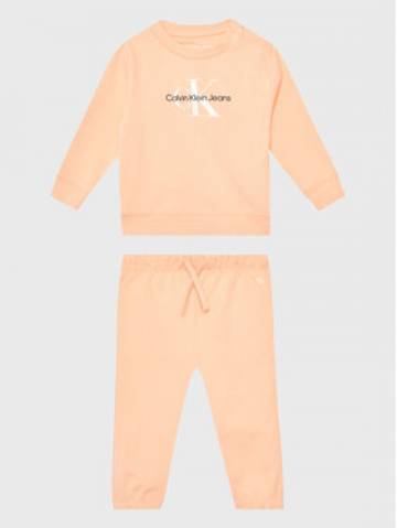 Calvin Klein Jeans Спортивний костюм Monogram IN0IN00017 Оранжевий Regular Fit Calvin Klein Jeans Спортивний костюм Monogram IN0IN00017 Оранжевий Regular Fit