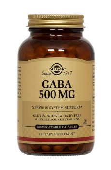 Гамма-аминомасляная кислота Solgar GABA 500 мг, 100 капсул