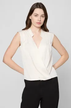 Женская белая шелковая блуза Белый 32 BOSS 50548238;118