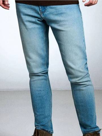 Джинси slim fit з ефектом прання - синій Джинси slim fit з ефектом прання - синій