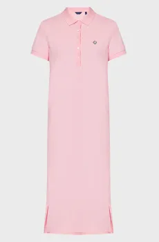 Женское розовое платье PIQUE POLO Розовый S Gant 4202320