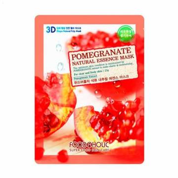 Тканевая 3D-маска для лица Food A Holic Natural Essence Mask Pomegranate с экстрактом граната, 23 г Тканевая 3D-маска для лица Food A Holic Natural Essence Mask Pomegranate с экстрактом граната, 23 г