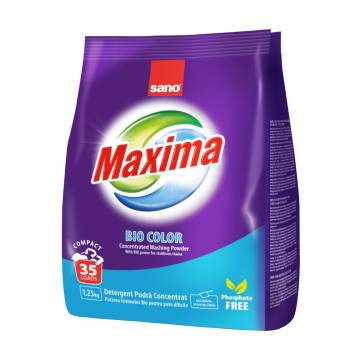 Стиральный порошок SANO Maxima Bio Color 35 стирок, 1.25 кг Стиральный порошок SANO Maxima Bio Color 35 стирок, 1.25 кг
