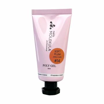 Полигель для ногтей Nails Molekula Professional Poly Gel 14 Soft Plum, 30 мл Полигель для ногтей Nails Molekula Professional Poly Gel 14 Soft Plum, 30 мл