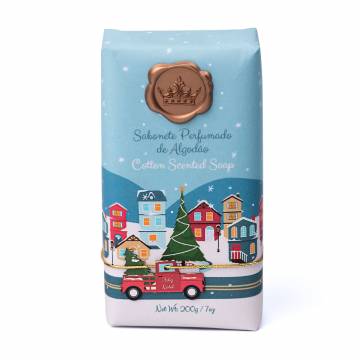Мыло твердое Essencias De Portugal The Blue Way To Christmas Хлопковое, 200 г