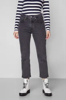 Женские черные джинсы 501® Straight Crop Черный 26-28 Levi’s® 36200;0111