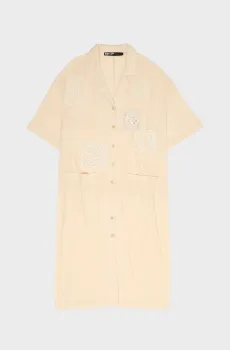 Женское бежевое платье Бежевый XS Bimba Y Lola 261BR9021.10090
