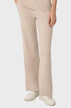 Женские бежевые шерстяные брюки Бежевый 38 MARC&ANDRE W25-00CH0410
