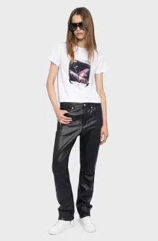 Женская белая футболка Alys Белый M ZADIG&VOLTAIRE JWTS02822_WHITE