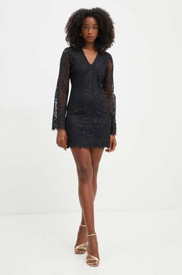 Платье Twinset цвет чёрный mini расклешённое 242TP2467 Платье Twinset цвет чёрный mini расклешённое 242TP2467