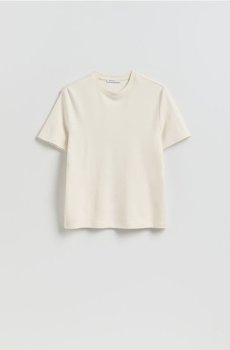 Reserved - Гладка футболка - нюдовий - 443KL-02X