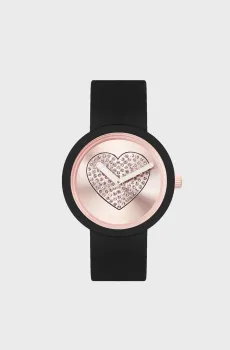 Женские черные часы O clock 3671 Черный M O bag 2000000008707