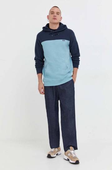 Кофта Rip Curl мужская цвет синий с капюшоном узор Кофта Rip Curl мужская цвет синий с капюшоном узор
