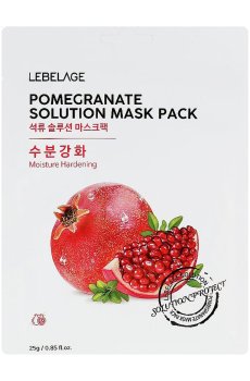 Уценка! Тканевая маска для лица Lebelage Pomegranate Solution Mask Pack, 25 г