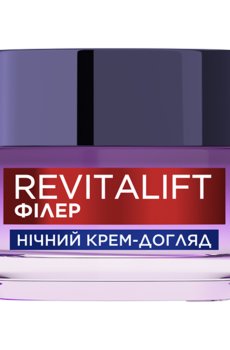 Ночной антивозрастной крем-уход для лица LOreal Paris Revitalift Филлер [HA] Восстанавливает утраченный объем кожи, 50 мл