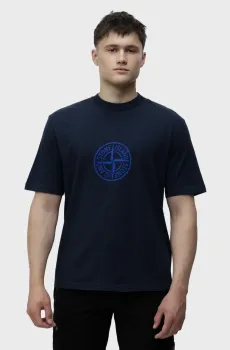 Чоловіча синя футболка  STONE ISLAND Синий M Stone Island L1S152100001-V0020