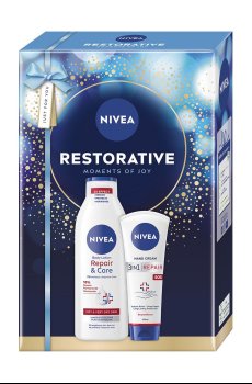 Уценка! Подарочный набор NIVEA Restorative (лосьон для тела, 250 мл + крем для рук, 100 мл)