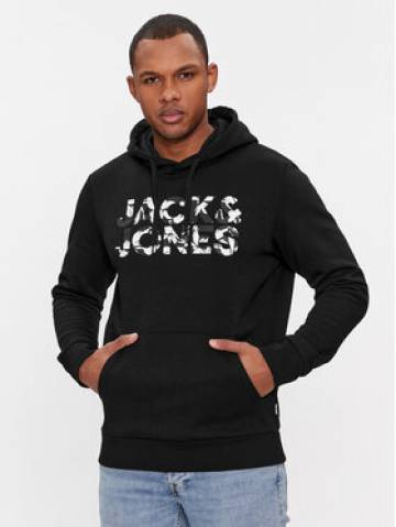 Jack&Jones Світшот Jeff 12250682 Чорний Standard Fit Jack&Jones Світшот Jeff 12250682 Чорний Standard Fit
