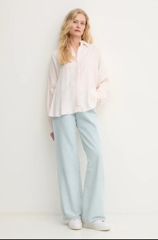 Рубашка с примесью льна Mos Mosh