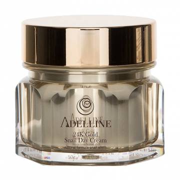 Дневной крем для лица Adelline 24K Gold Snail Day Cream с муцином улитки и золотом, 50 г Дневной крем для лица Adelline 24K Gold Snail Day Cream с муцином улитки и золотом, 50 г