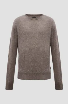 Мужской коричневый кашемировый джемпер Коричневый L BOSS 50526881;252